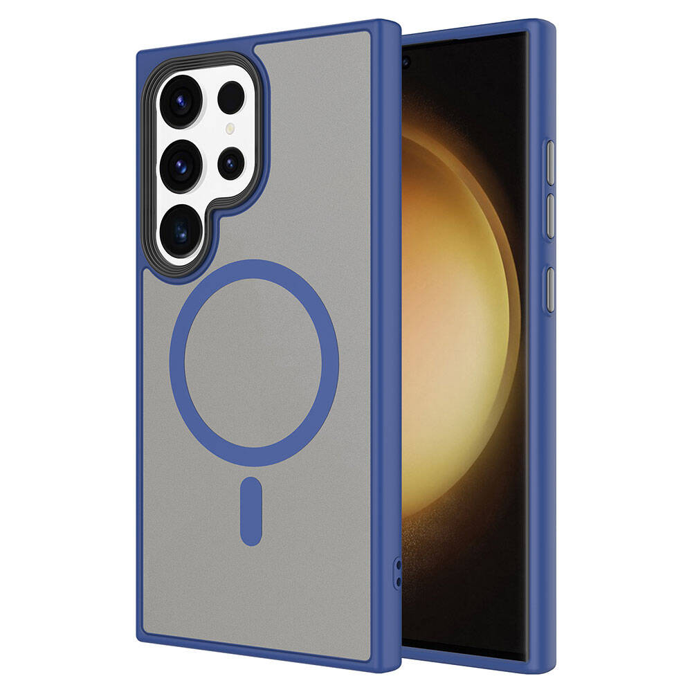 Cepax Matte Magsafe Galaxy S24 Ultra Sert PC Arka Yüzey Kablosuz Şarj Özellikli Telefon Kılıfı - 2 Cepax Matte Magsafe Galaxy S24 Ultra Sert PC Arka Yüzey Kablosuz Şarj Özellikli Telefon Kılıfı - 2